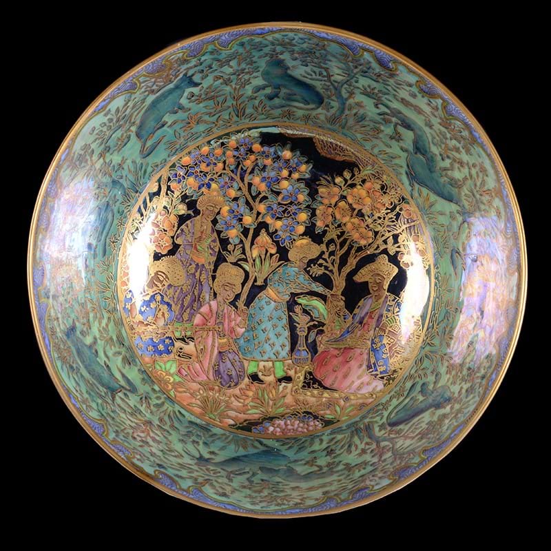 Daisy Makeig-Jones for Wedgwood, a Nizami pattern Lustre bowl